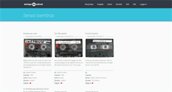 Desktop Screenshot of mixtapearkivet.org